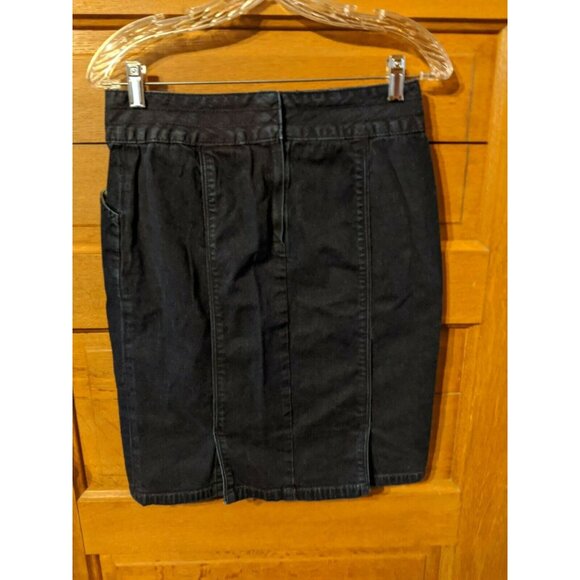 Mossimo Size 6 Jean Skirt Denim Button Slit - Picture 2 of 7
